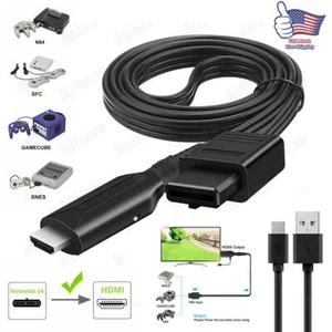 Cable de enlace convertidor adaptador para Nintendo Gamecube Super NES/SNES N64 a HDMI - Imagen 1 de 11