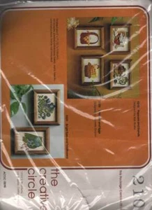¡¡¡De colección!! ¡¡¡nip!!! "KIT DE BORDADO THE CREATIVE CIRCLE ""PALOMITAS DE MAÍZ Y DONAS" - Imagen 1 de 2
