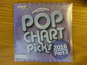 ZOOM KARAOKE ZPCP2016-3 Pop Chart Picks Part 3 New 20 Tracks Adele+Others CD+G - Picture 1 of 4
