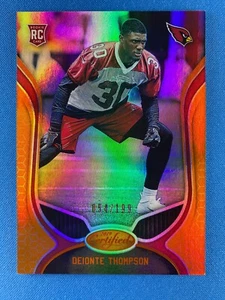 DEIONTE THOMPSON #156 RC Orange Holo /199 2019 Certified Arizona Cardinals NFL - Picture 1 of 3