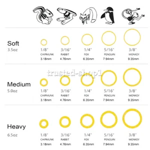 15 Sizes Dental Orthodontic Rubber Bands Elastics Latex Braces 3.5 /5.0 /6.5 oz - Picture 1 of 6
