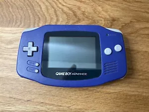 Nintendo Game Boy Advance GBA Indigo Purple Handheld Console AGB-001 Tested  - Picture 1 of 6