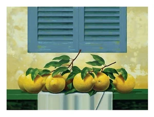Lemons Art Print, Fruit Painting Print Wall Art Posters Decoration No Frame - Picture 1 of 2