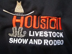 Polo nera HOUSTON LIVESTOCK SHOW AND RODEO taglia XL - Foto 1 di 4