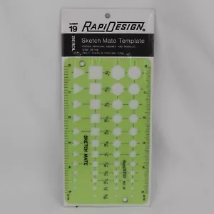 Berol Rapidesign Drafting Template 19 Sketch Mate - Picture 1 of 2