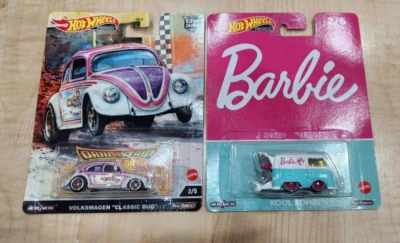 Hot Wheels PREMIUM RETRO BARBIE KOOL KOMBI /CAR CULTURE DRAG STRIP VW LOT2 - Image 1 of 4