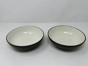 SET OF 2 NORITAKE COLORWAVE CHOCOLATE BROWN CEREAL BOWLS 7" - Picture 1 of 4
