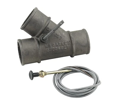 Mr. Gasket 5424 Iron Exhaust Pipe Cutout with Cable, 2" Diameter - Image 1 of 3