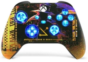 Cyber Plague Punk Silent Modz LED Controller Trigger Stop Grips for Xbox Series - Picture 1 of 5