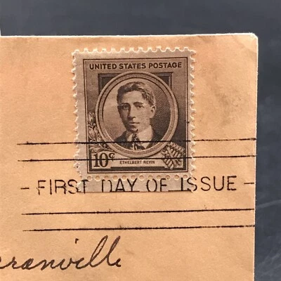 1940 Ethelbert Nevin 10 cent Stamp #883 First Day Issue Cover Pittsburgh PA - Image 1 of 3