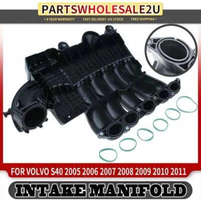 Colector de admisión de aire del motor superior para Volvo S40 V50 2005-2010 L5 2,4 L 30646518 Foto 1 de 4