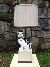 Extraordinary Quality CHAPMAN Porcelain FOO DOG Hollywood Regency TABLE LAMP