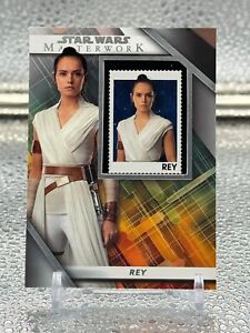 2022 Topps Star Wars Masterwork REY Commemorative Stamp Relic SC-RS LOT OF 2