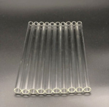 12” Long 10 Piece  12 mm OD 8 ID Glass Pyrex Blowing Tubes Straws 2mm Thick Wall