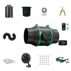 2025 Mars Hydro 4" 6" Ifresh Smart Inline Ducting Fan and Carbon Filter Combo Ve - Picture 1 of 12