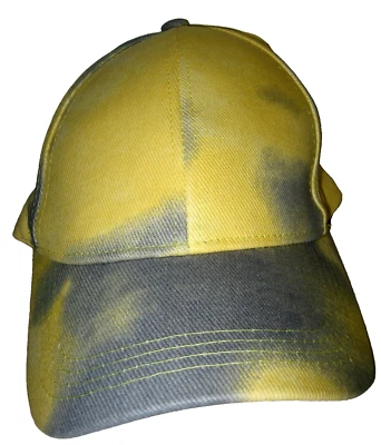 Gorra Allch Tie Dye Amarillo Gris Cola de Caballo Mujer Adulto Correa Ajustable Foto 1 de 4