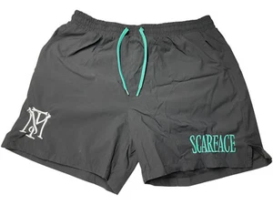 Scarface x Shoe Palace Mesh Shorts Size XL Embroidered Lined - Picture 1 of 9