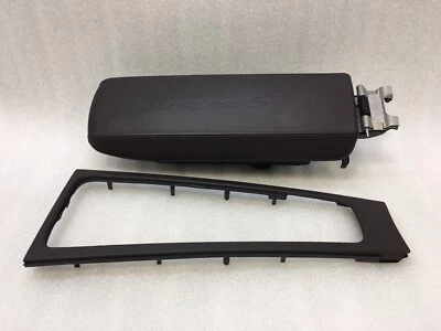 Porsche 991 911 GTS CREST 2014-2017 reposabrazos espresso cuero marrón consola moldura Foto 1 de 4