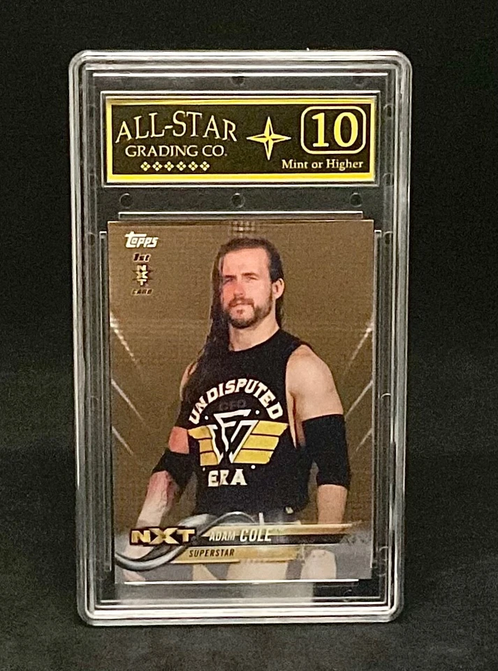 2018 Topps WWE #1 Adam Cole RC 1st NXT Rookie Card - AEW (Graded ASG 10) - Image 1 of 2