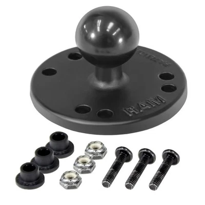 RAM Mount 2.5" Round Adapter Base with 1" Ball for Raymarine Dragonfly - Image 1 of 2
