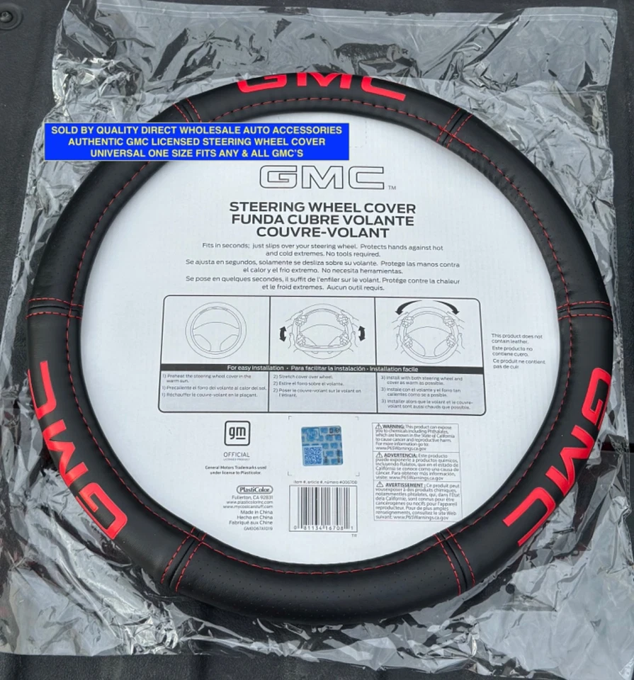 GMC Only GM Auténtica Cubierta del Volante Mejor REGALO Proteger NUEVO Foto 1 de 3