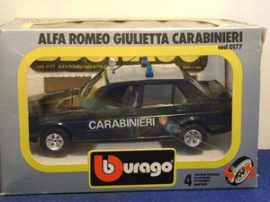 Burago Alfa Romeo Giulietta Carabinieri cod . 0177 scala 1:24 sehr selten - Imagen 1 de 5