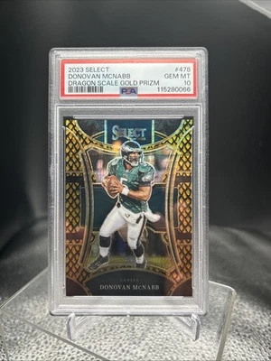 2023 Panini Select - Suite Level Donovan McNabb #478 Gold Dragon Scale Prizm /10 - Image 1 of 2