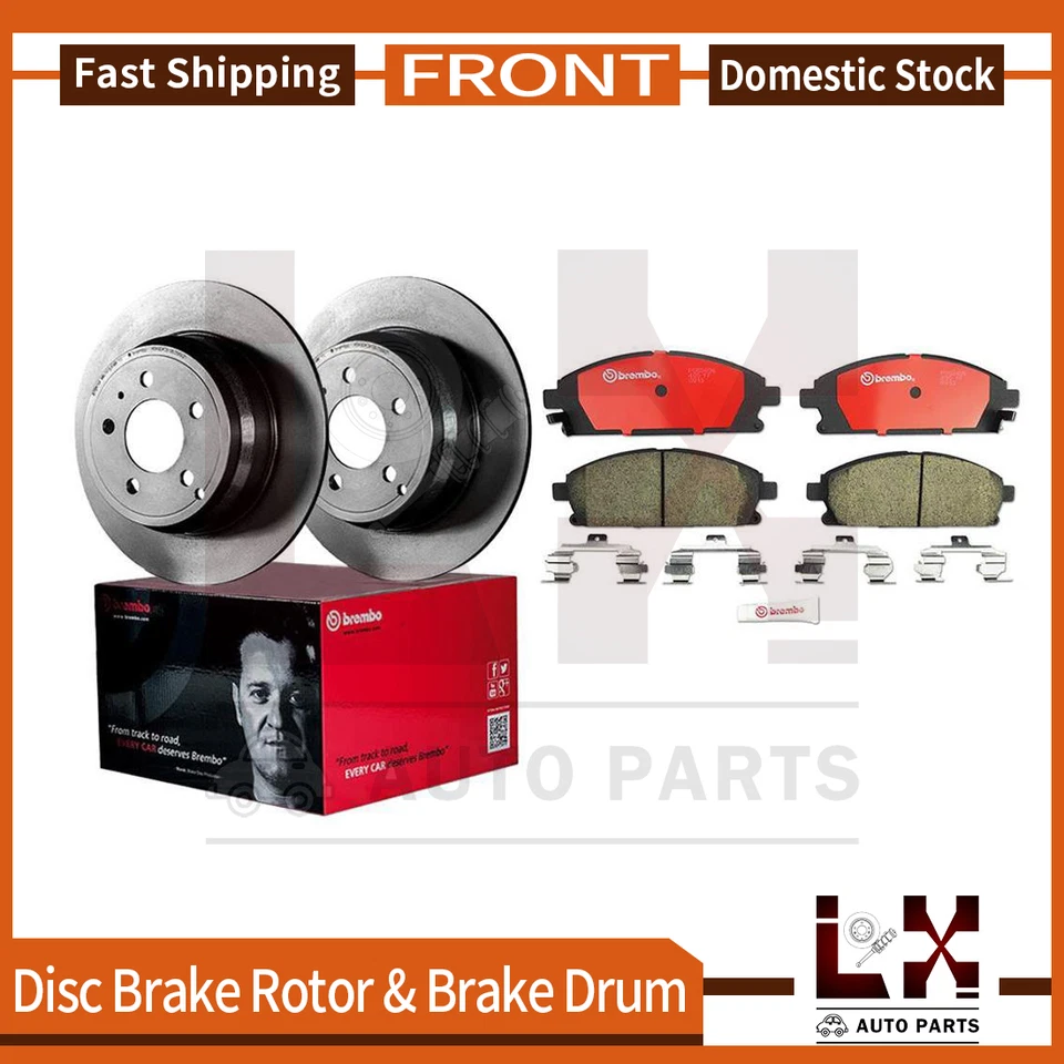 Juego de 6 pastillas y rotor de freno de disco delantero Brembo para Infiniti QX4 1997 Foto 1 de 4