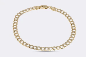 8,5" 10k Gelbgold Panzer Gliederarmband (6,51g.) - Bild 1 von 3