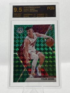 2019-20 Panini Mosaic Tyler Herro Green Mosaic Rookie #223 FCG 9.5 Miami Heat - Imagen 1 de 2