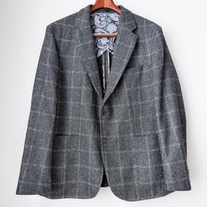 Tailorbyrd Textured Windowpane Sport Coat Blazer Bottoli  Fabric MSRP $325 NWOT - Picture 1 of 16