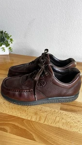 SAS Bout Time Tripad Comfort Brown Pebbled Leather Walking Shoes Men's sz 8 - Picture 1 of 12