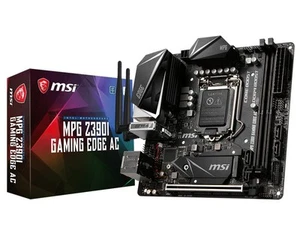 Placa madre MSI MPG Z390i Gaming Edge AC LGA1151 DDR4 SDRAM Intel Z390 Mini ITX - Imagen 1 de 5