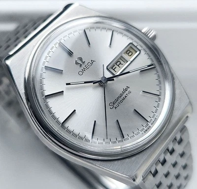 RELOJ OMEGA SEAMASTER AUTOMÁTICO CAL1020 DAYDATE ESFERA PLATEADA PARA HOMBRES Foto 1 de 4