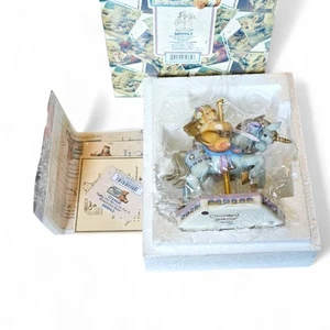 Peluches apreciados cristal unicornio carrusel maravillosa caja de paseo certificado de autenticidad 9H6/481 - Imagen 1 de 9