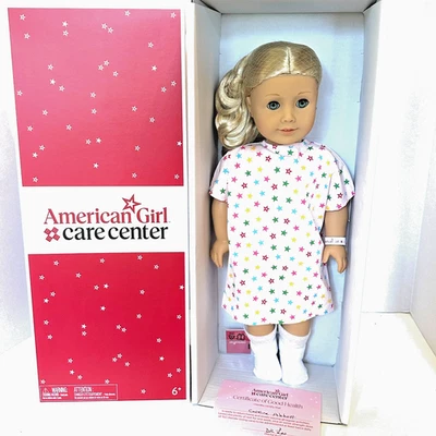 American Girl Doll CAROLINE 18” Doll NEW from Hospital in Box w Gown Socks Card - Image 1 of 2