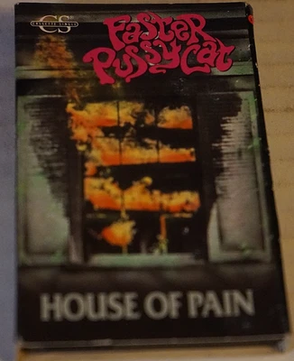 Faster Pussycat House of Pain Cassette Tape Single 1989 Elektra Vg++ Glam Metal Foto 1 de 4