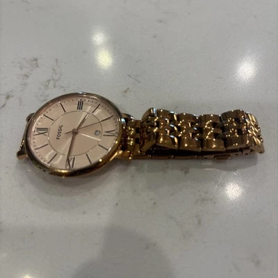 Reloj de pulsera Fossil Jacqueline ES3435 para mujer esfera oro rosa Foto 1 de 3
