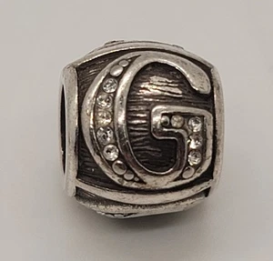 Dije de plata Brighton letra G con cristales de Swarovski  - Imagen 1 de 1