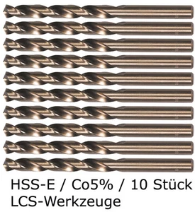 10 x HSS-E Spiralbohrer 6,2 mm Cobalt Kobalt CO5% HSS-CO HSSE VA V2A V4 - Bild 1 von 2