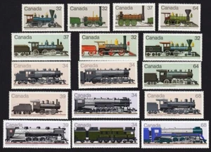 HISTORY of LOCOMOTIVES = 1983-1986 COLLECTION = CANADA MNH Complete Sets - Picture 1 of 1