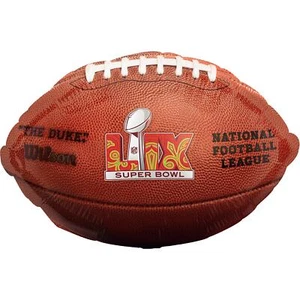 Super Bowl LIX 59 2025 Party Brown 19IN Football Standard Shape Foil Balloon - Picture 1 of 1