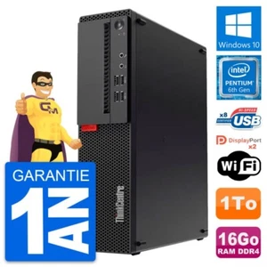 PC Lenovo Thinkcentre M910s SFF Intel G4400 RAM 16Go Scheibe 1To Windows 10 Wifi - Bild 1 von 7