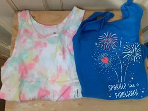 S0 (TWO) Girls Tank Tops Size XL (14-16) NEW WITH TAGS - Picture 1 of 5