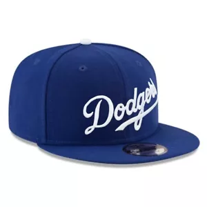 Brand New 9FIFTY Baseball Cap - MLB Los Angeles Dodgers Script Blue Snapback Hat - Picture 1 of 4