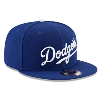 Brand New 9FIFTY Baseball Cap - MLB Los Angeles Dodgers Script Blue Snapback Hat - Image 1 of 4
