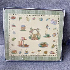 CLOSING DOWN SALE! BNIB AYNSLEY EDWARDIAN KITCHEN GARDEN 6 FOOD PLACEMATS - Picture 1 of 3