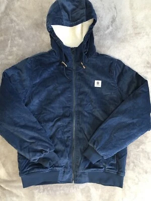 Element Men's Dulcey Fleece Corduroy Jacket Hooded Pockets Front Zip Size Medium - Image 1 of 4