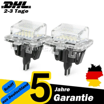 2x LED Kennzeichenbeleuchtung Für Mercedes Benz C E S CLS W204 W212 W216 W221 - Bild 1 von 4