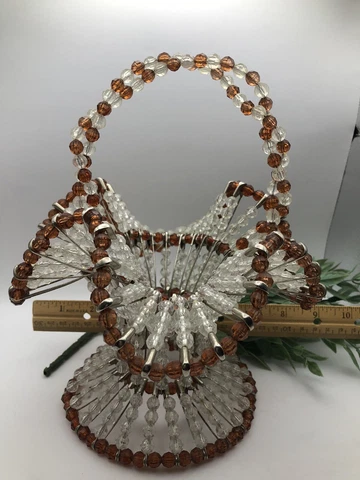 Mid Century safety Pin Art Basket Cover